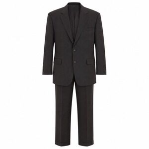 Gieves & Hawkes 2-Piece Suit Mens 46L/40x30 Brown 100% Wool Micro Twill London